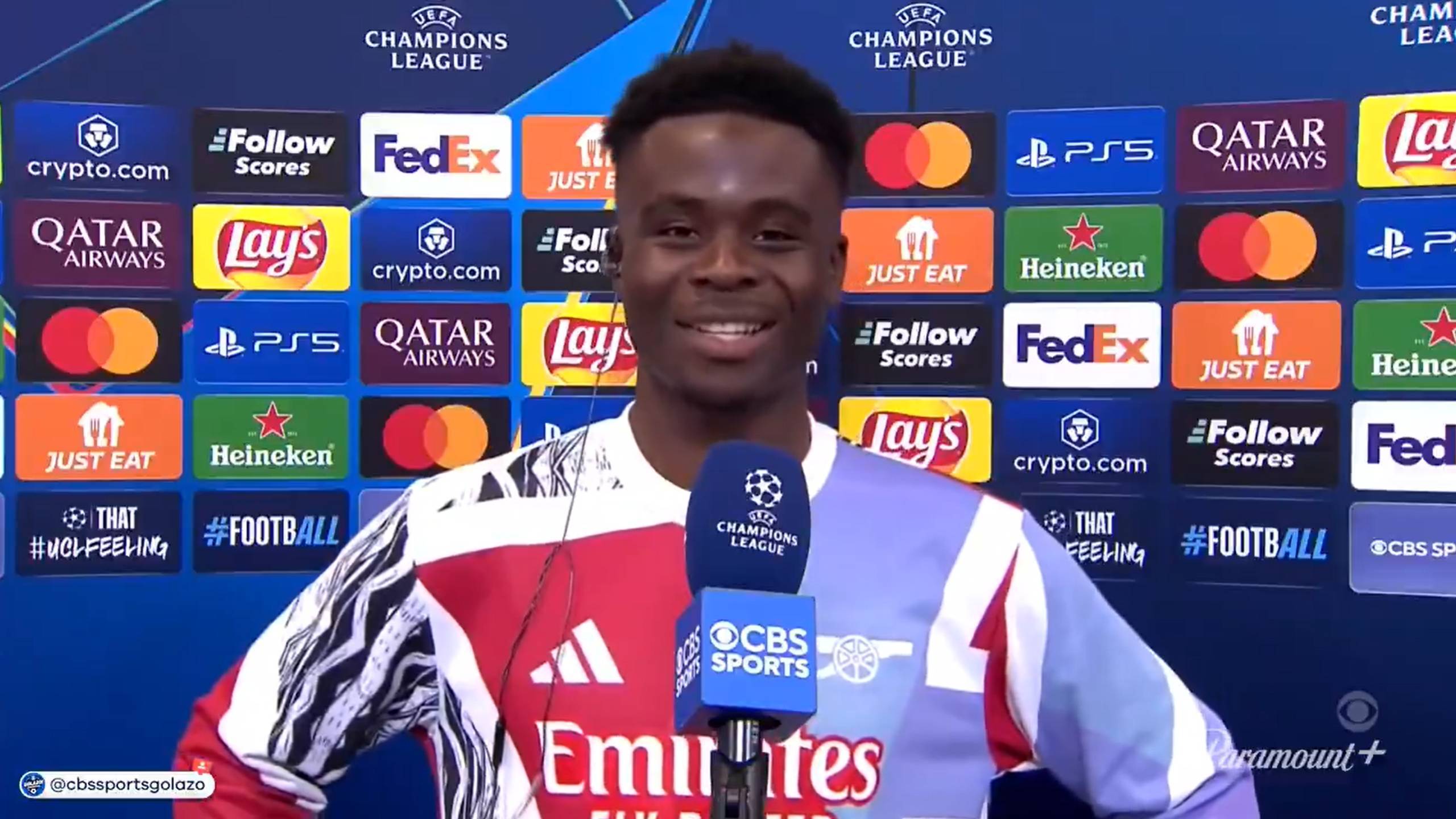 萨卡：赛前我们都看了网上的东西，说皇马要逆转，而我们表现很棒